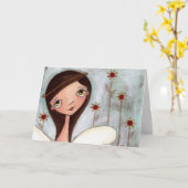 Wenn Freunde Blume wären - Grußkarte Karte (Gelbe Blume)