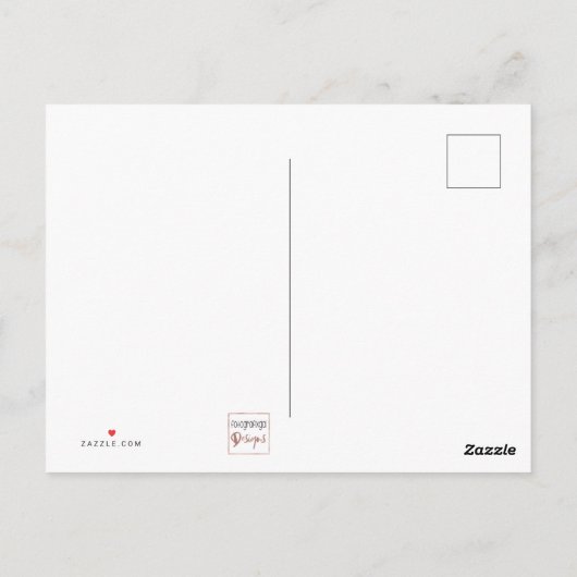 Wenn Freunde Blume wären, wähle ich dir Weiß zitie Postkarte (Rückseite)