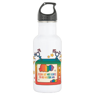 Wenn Gay eine Wahl wäre, wäre ich Gayer - Regenbog Edelstahlflasche