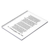 Wenn Gedicht durch Rudyard Kipling (kein Kipling Notizblock (Linke Seite)