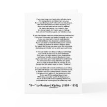 Wenn Gedicht von Rudyard Kipling (inspirierendes G