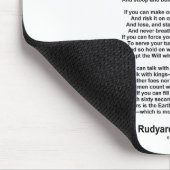 Wenn Gedicht von Rudyard Kipling (inspirierendes G Mousepad (Ecke)