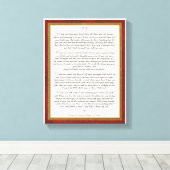 Wenn Gedicht von Rudyard Kipling Leinwanddruck (Insitu (Holzboden))