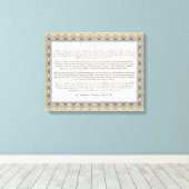 Wenn Gedicht von Rudyard Kipling Leinwanddruck (Insitu (Holzboden))