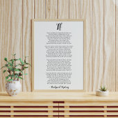 Wenn Gedicht von Rudyard Kipling Poster