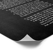 Wenn Gedicht von Rudyard schwarzes und weißes Post Poster (Ecke)