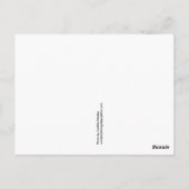 Wenn Gefühl Blue ... Postkarte (Rückseite)