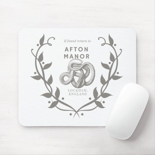 Wenn gefunden, kehren Sie zum Afton Manor zurück Mousepad (Mit Mouse)