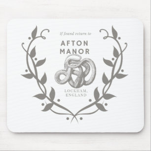 Wenn gefunden, kehren Sie zum Afton Manor zurück Mousepad