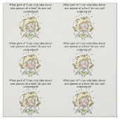 Wenn Gerichtsschreiber Editable Text-Handwerk in Stoff (Muster)