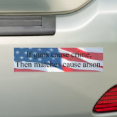 WENN GEWEHRE VERBRECHEN VERURSACHEN AUTOAUFKLEBER (Auf Auto)