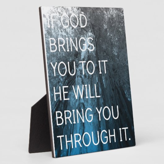 Wenn Gott dich dazu bringt Fotoplatte (Seite)