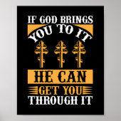 Wenn Gott dich dazu bringt, kann er dich durch ihn Poster (Vorne)
