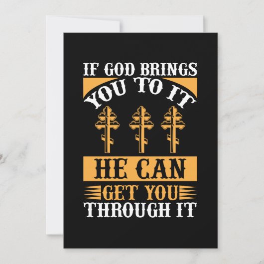 Wenn Gott dich dazu bringt, kann er dich durch ihn Save The Date (Vorderseite)