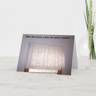 Wenn Gott eine Tür schließt, öffnet Er eine Wi... Karte