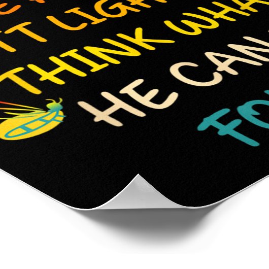 Wenn Gott einen Bug-Hintern leuchten lassen kann, Poster (Ecke)