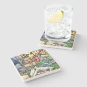 Wenn Gott es besser gemacht hätte, hätte sie Behal Steinuntersetzer (Seitenansicht)