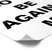 "Wenn Gott für mich ist..." Poster (Ecke)