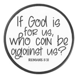 Wenn Gott für uns ist, der gegen uns Jesus sein ka Eishockey Puck