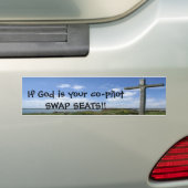Wenn Gott Ihr Kopilot ist--TAUSCHEN-SITZE Autoaufkleber (On Car)