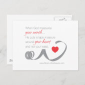 Wenn Gott Ihre Werte misst Postkarte (Vorne/Hinten)