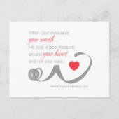 Wenn Gott Ihre Werte misst Postkarte (Vorderseite)