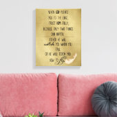 Wenn Gott Sie zum Zitat bringt Leinwanddruck (Insitu (Wohnzimmer))
