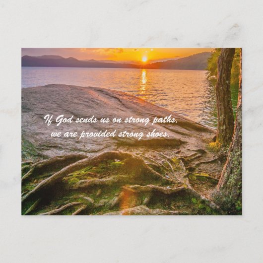 Wenn Gott uns auf starken Wegen schickt, Postkarte (Vorderseite)