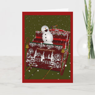 Wenn gut, gehen Schneemänner Weihnachtsgruß-Karten Feiertagskarte
