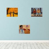 Wenn Hakeem Met Sade Art Print Set (Holzboden)