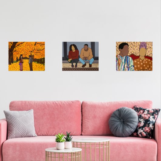 Wenn Hakeem Met Sade Art Print Set (Wohnzimmer)