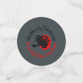 Wenn Hexen das Reiten in der Nähe von Halloween Re Konfetti (Klein Vorderseite)