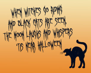 Halloween Gedicht Kunst Poster Zazzle De