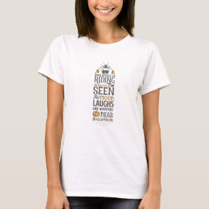 Wenn Hexen reiten und schwarze Katze T-Shirt