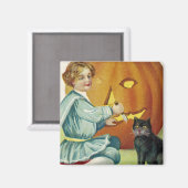 Wenn Hexen zu Halloween ablegen Magnet (Vorderseite/Rückseite)