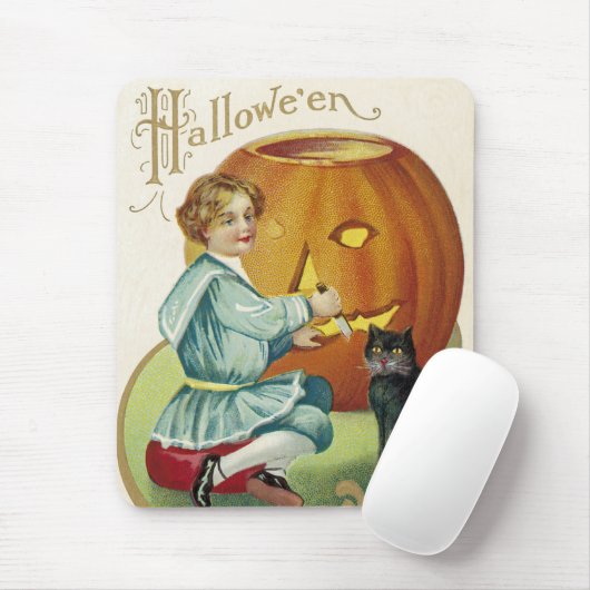 Wenn Hexen zu Halloween ablegen Mousepad (Mit Mouse)