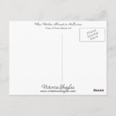 Wenn Hexen zu Halloween ablegen Postkarte (Rückseite)