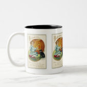 Wenn Hexen zu Halloween ablegen Zweifarbige Tasse (Links)