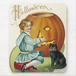 Wenn Hexen zu Halloween Überfluss haben Mousepad