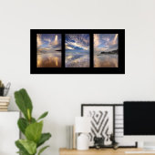 Wenn Himmel und Meer sich treffen. Poster (Heimbüro)
