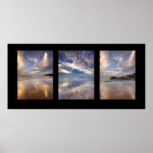 Wenn Himmel und Meer sich treffen. Poster (Vorne)