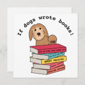 "Wenn Hunde Bücher geschrieben haben, eine lustige (Vorne/Hinten)