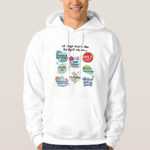 Wenn Hunde Kundgebungs-Zeichen machten Hoodie
