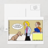 Wenn Hunde oder die Meister lustige Geschenke & T- Postkarte (Vorne/Hinten)