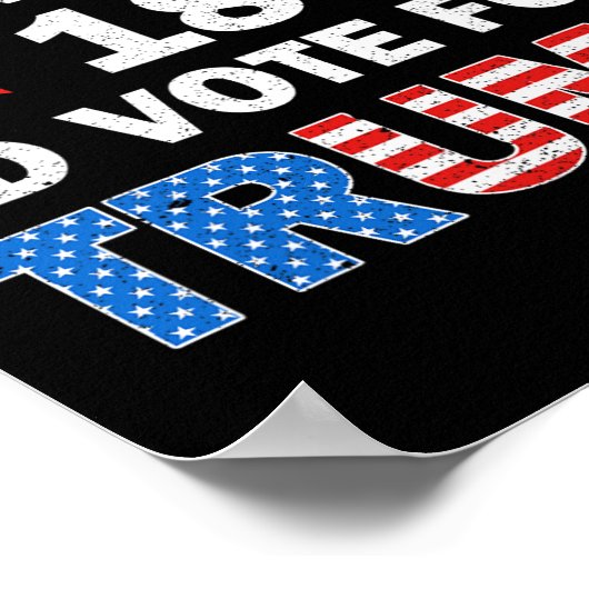 Wenn ich 18 wäre, würde ich für Trump 2024 entsche Poster (Ecke)