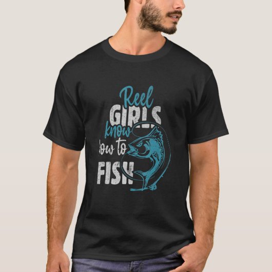 Wenn ich am See oder Fluss fischen kann, bin ich f T-Shirt (Vorderseite)