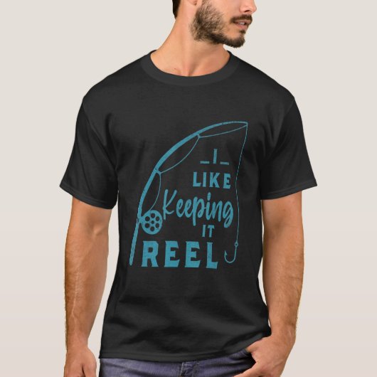 Wenn ich am See oder Fluss fischen kann, bin ich g T-Shirt (Vorderseite)