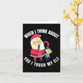 Wenn ich an dich denke, Touch ich meinen Elf Weihn Karte (Gelbe Blume)