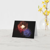 Wenn ich an Sie mich denke, sehen Sie Feuerwerke Karte (Gelbe Blume)