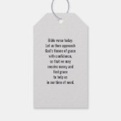 Wenn ich Angst habe, vertraue ich auf Ihre Zitate Geschenkanhänger (Rückseite)